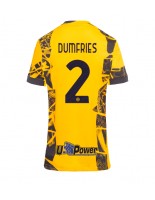 Inter Milan Denzel Dumfries #2 Tredjedrakt Dame 2024-25 Korte ermer